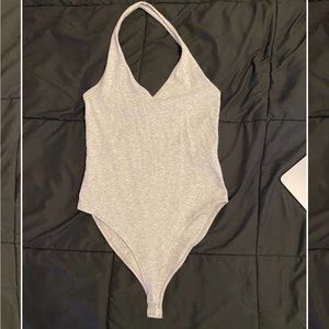 Forever 21 Grey Halter top body suit
